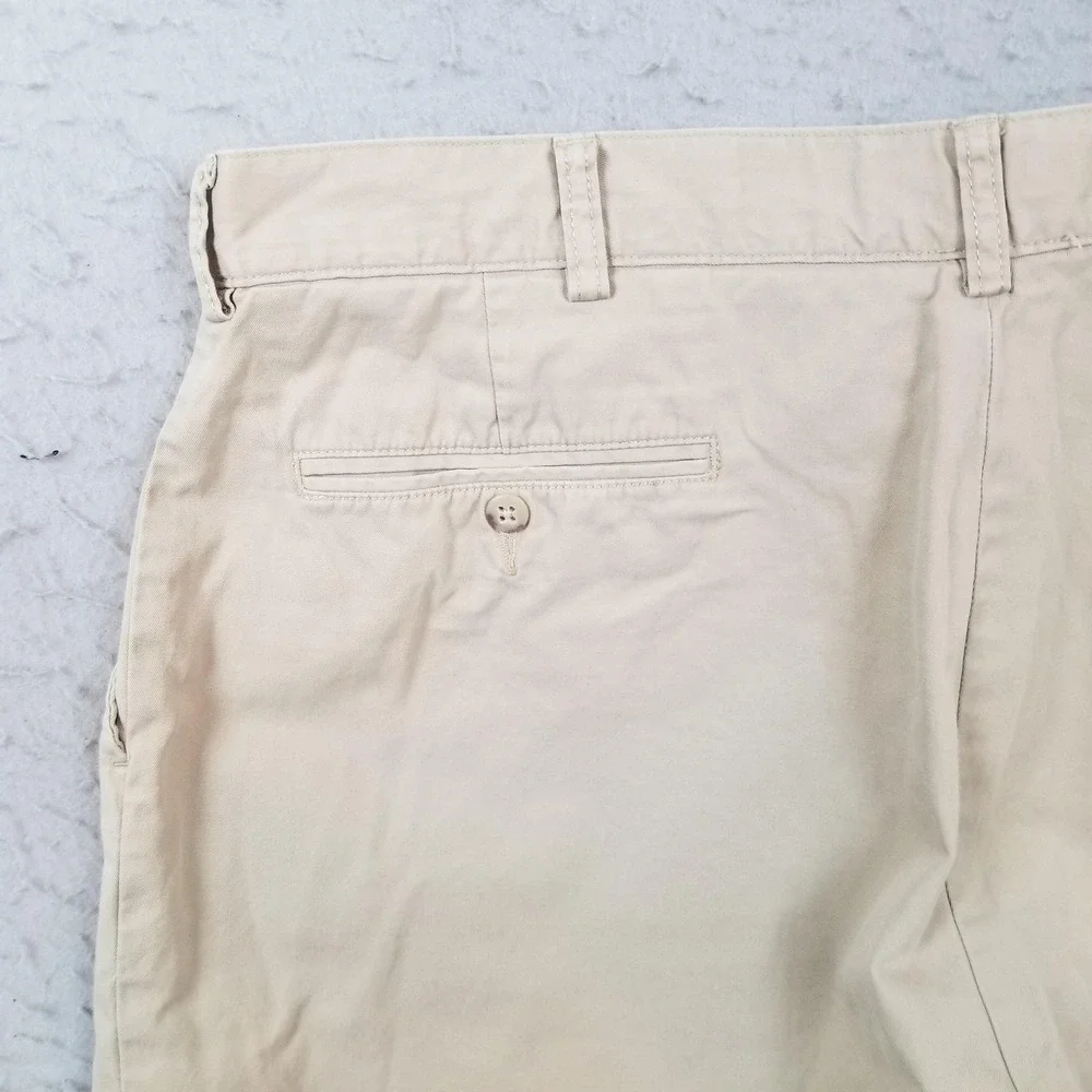 Polo Ralph Lauren Shorts Mens 38 Beige Chino Flat Front 10 Inseam Casual Summer